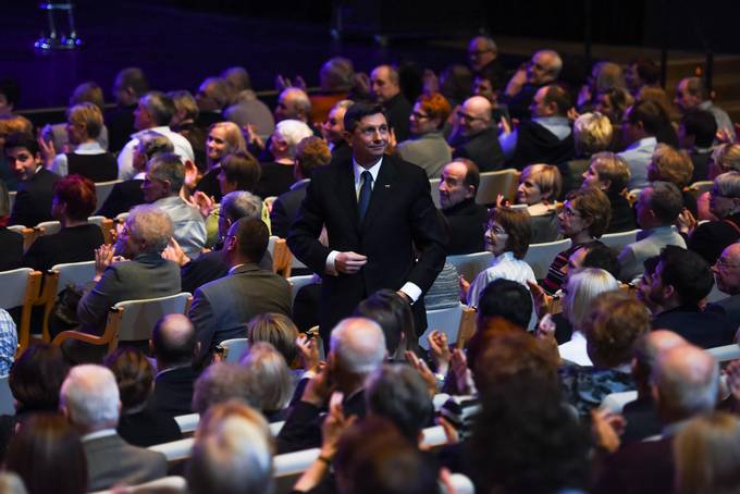 Predsednik Pahor na tradicionalnem koncertu Prifarskih muzikantov v Cankarjevem domu